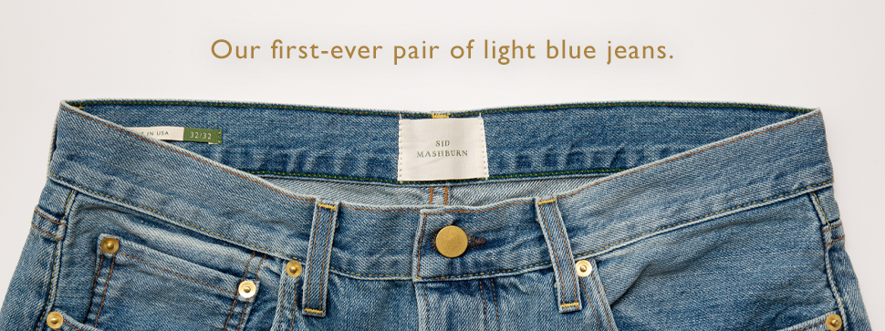 our first-ever light wash jeans